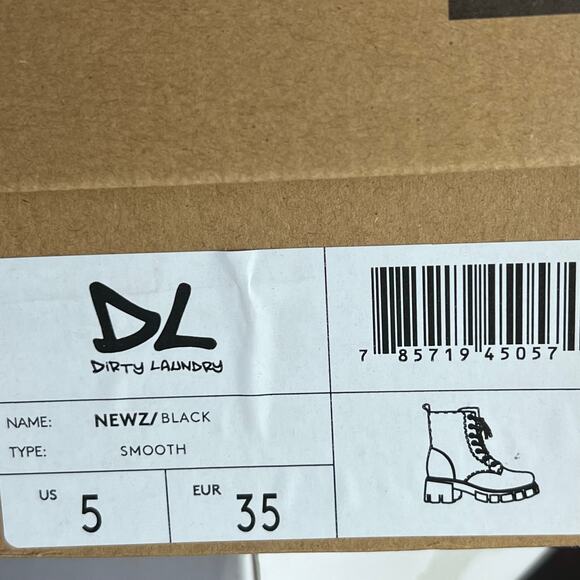 Dirty Laundry by Chinese Laundry Newz Combat Boot, Women's Size 5 - Picture 10 of 10